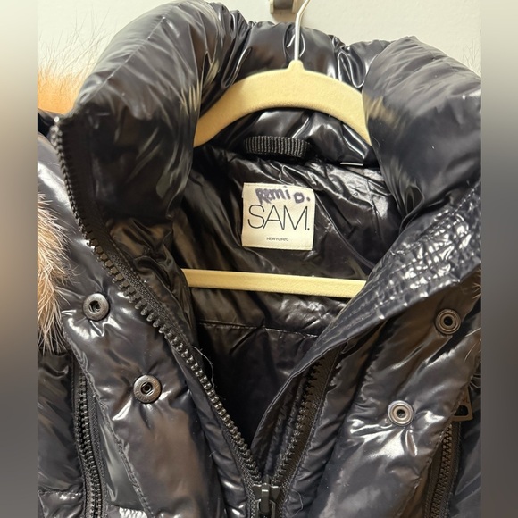 Sam Millenium Real Fur Trim Belted Down Puffer Jacket size XS - Picture 9 of 12